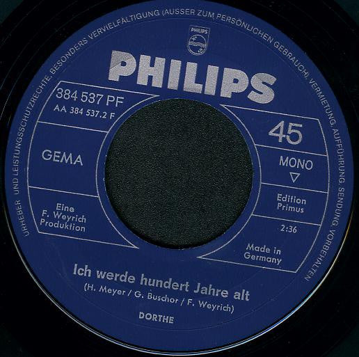Dorthe* : Wärst Du Doch In Düsseldorf Geblieben (7", Single, Mono)