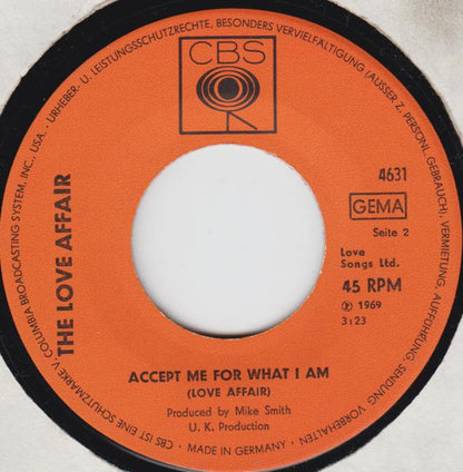 The Love Affair : Baby I Know (7", Single)