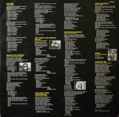 Metallica : Master Of Puppets (LP, Album)