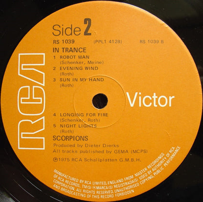 Scorpions : In Trance (LP, Album, RE)