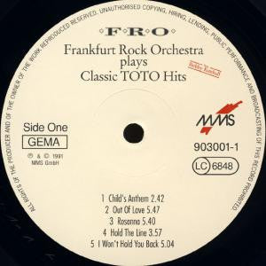 Frankfurt Rock Orchestra Feat. Bobby Kimball : Plays Classic Toto Hits (LP, Album)