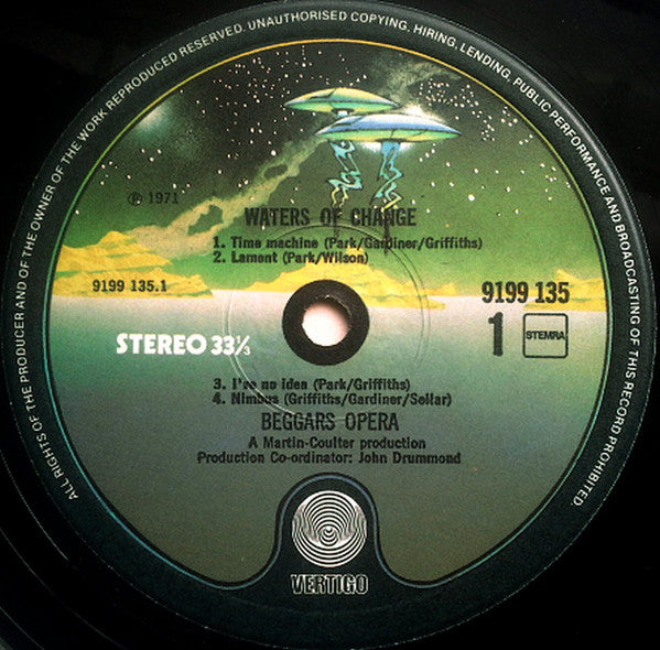 Beggars Opera : Waters Of Change (LP, Album, RE)