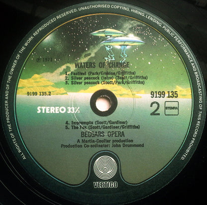 Beggars Opera : Waters Of Change (LP, Album, RE)