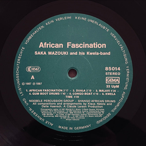Saka Mazouki And His Kwela Band : African Fascination (LP, Album)