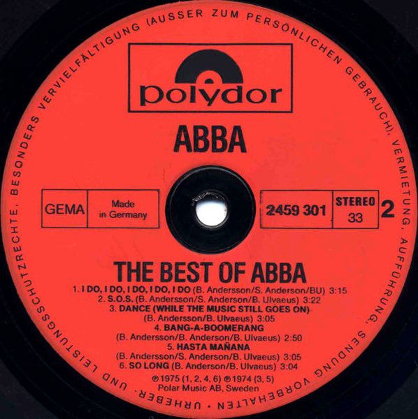 ABBA : The Best Of ABBA (LP, Comp)