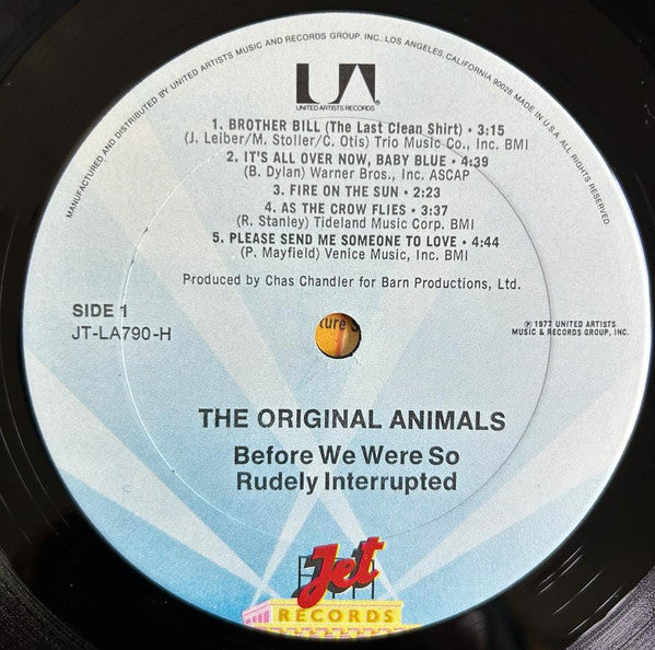 The Original Animals* : Before We Were So Rudely Interrupted (LP, Album)