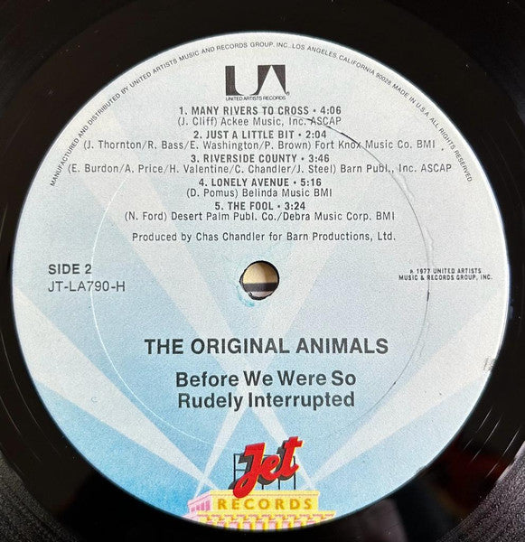 The Original Animals* : Before We Were So Rudely Interrupted (LP, Album)