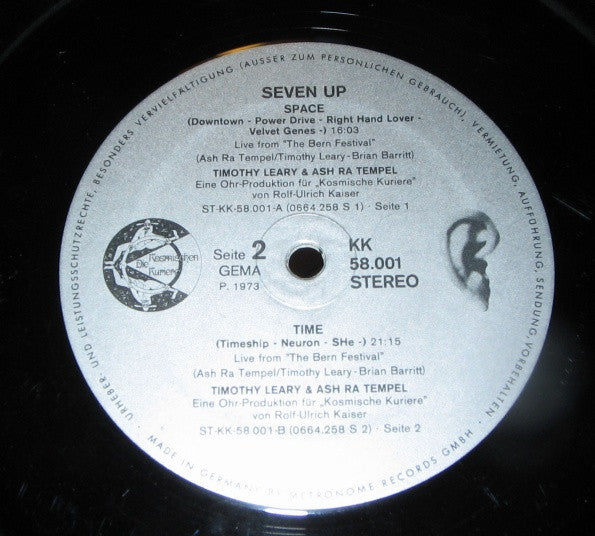 Dr. Timothy Leary + Ash Ra Tempel : Seven Up (LP, Album)