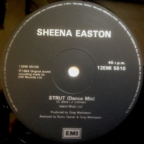Sheena Easton : Strut (Dance Mix) (12")