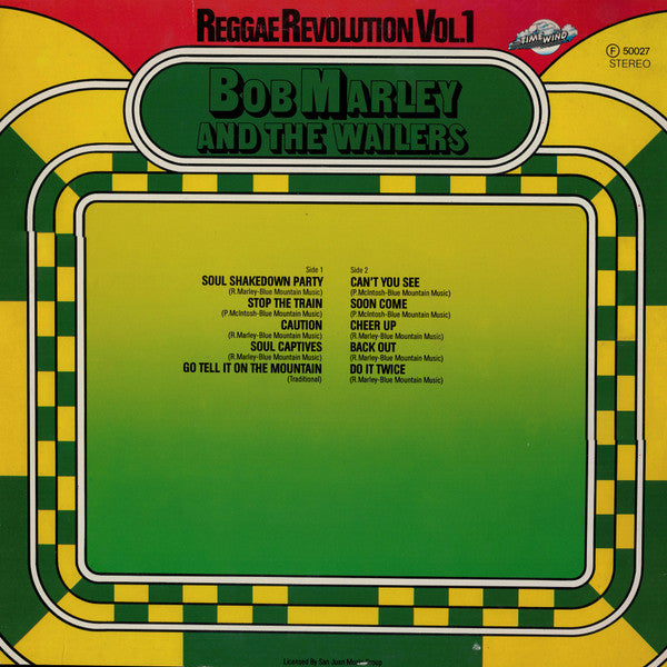 Bob Marley And The Wailers* : Reggae Revolution Vol. 1 (LP, Album, RE)