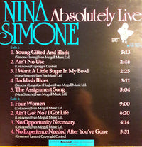 Nina Simone : Absolutely Live (LP, Album)