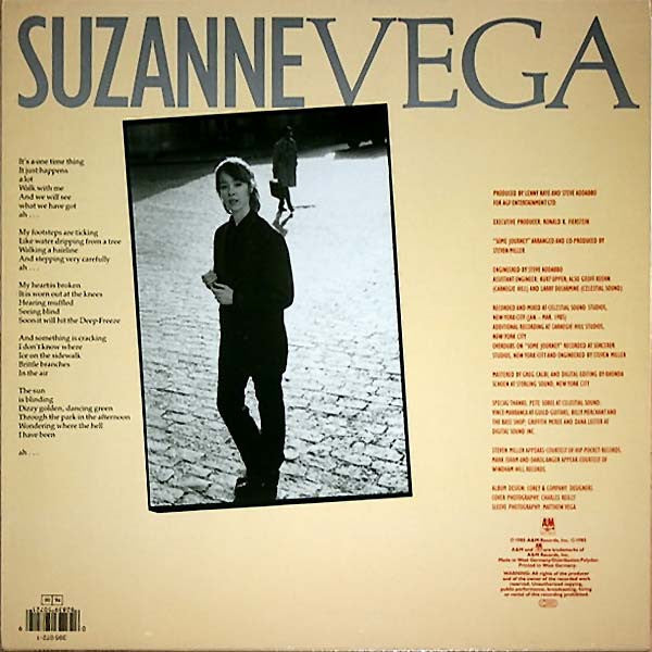 Suzanne Vega : Suzanne Vega (LP, Album, Whi)