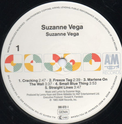 Suzanne Vega : Suzanne Vega (LP, Album, Whi)