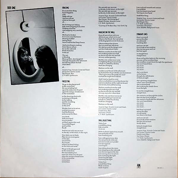 Suzanne Vega : Suzanne Vega (LP, Album, Whi)