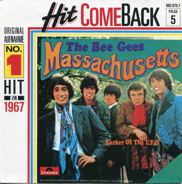 The Bee Gees* : Massachusetts (7", Single, Mono, RE)