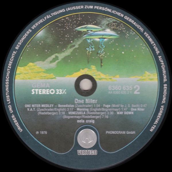 Eela Craig : One Niter (LP, Album)
