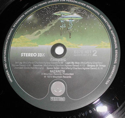 Nazareth (2) : Rampant (LP, Album)