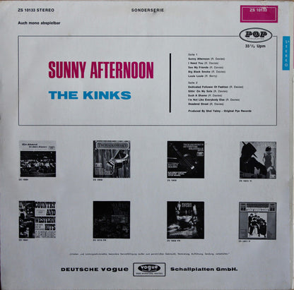 The Kinks : Sunny Afternoon (LP, Comp)