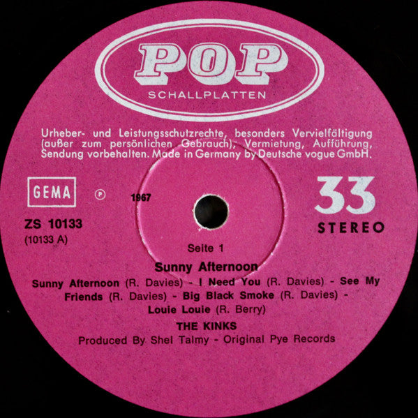 The Kinks : Sunny Afternoon (LP, Comp)