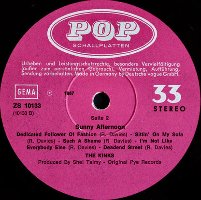 The Kinks : Sunny Afternoon (LP, Comp)