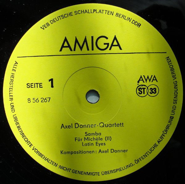 Axel Donner Quartett : Axel Donner Quartett (LP, Album)