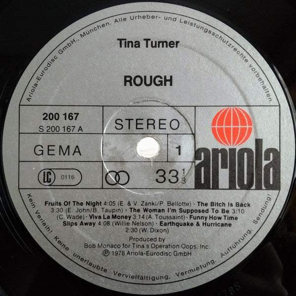 Tina Turner : Rough (LP, Album, Gat)