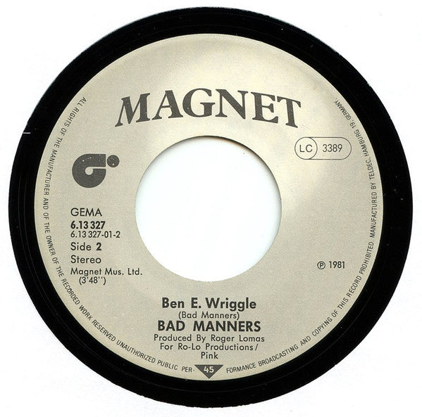 Bad Manners : Buona Sera (7")