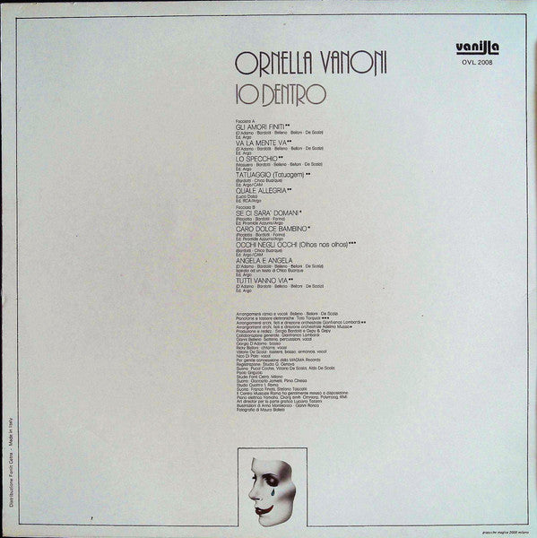 Ornella Vanoni : Io Dentro (LP, Album)