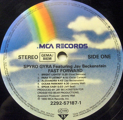 Spyro Gyra Featuring Jay Beckenstein : Fast Forward (LP, Album)