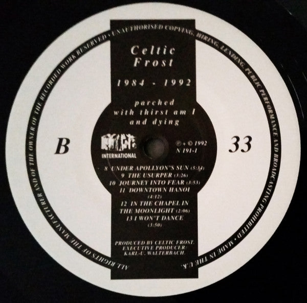 Celtic Frost : Parched With Thirst Am I And Dying (LP, Comp)