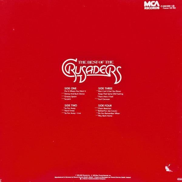 The Crusaders : The Best Of The Crusaders (2xLP, Comp, RE)