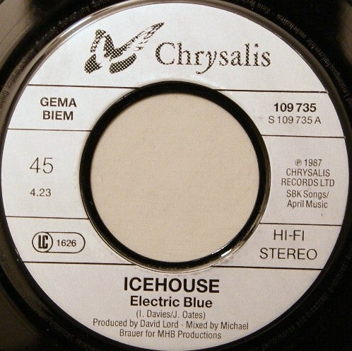 Icehouse : Electric Blue (7", Single)