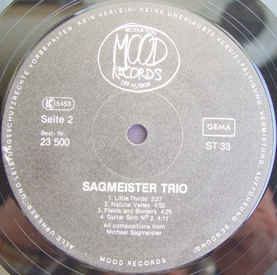 Sagmeister Trio : Sagmeister Trio (LP, Album, RE)