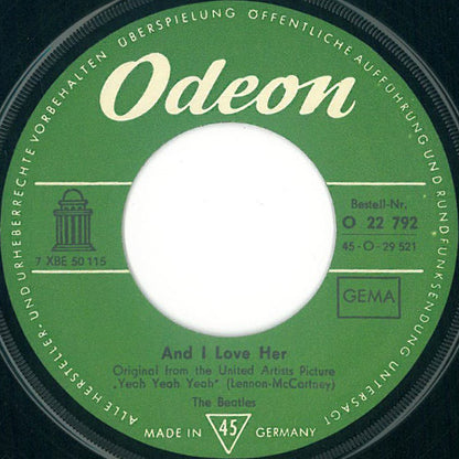 The Beatles : And I Love Her / I Should Have Known Better (7", Single)