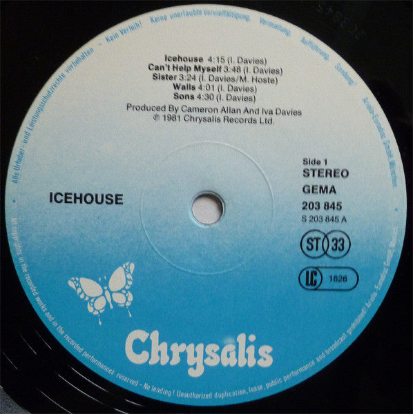 Icehouse : Icehouse (LP, Album)