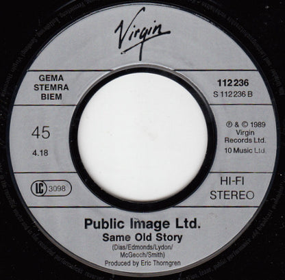 Public Image Ltd* : Disappointed (7", Single)