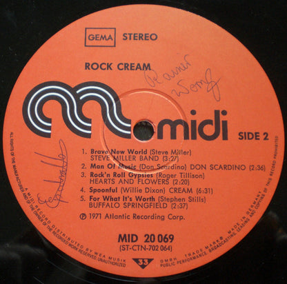 Various : Rock Cream (LP, Comp, RP)
