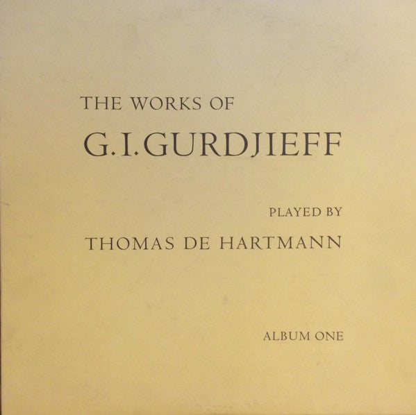 G.I. Gurdjieff* - Thomas De Hartmann : The Works Of G.I. Gurdjieff Played By Thomas De Hartmann / Album One (Sacred Hymns) (LP, Album)