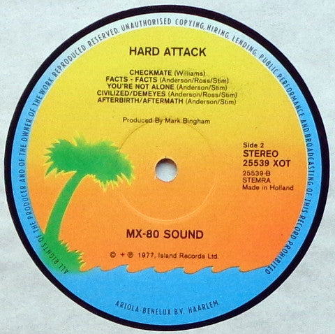 MX-80 Sound : Hard Attack (LP, Album)