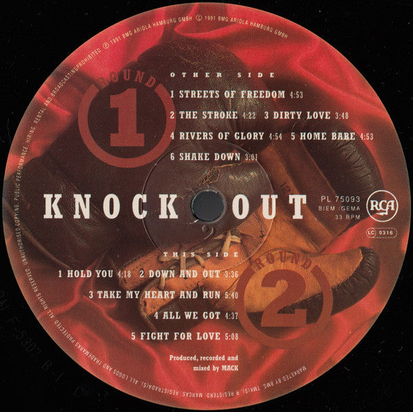 Bonfire : Knock Out (LP, Album)