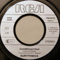Eurythmics : It's Alright (Baby's Coming Back) (7", Single)