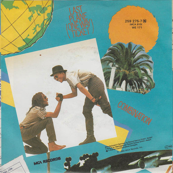 Clint Eastwood And General Saint : Last Plane (One Way Ticket) (7", Single)