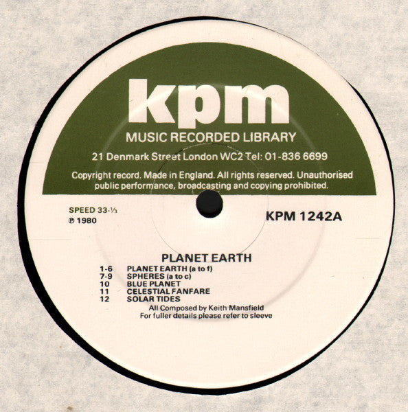 Keith Mansfield / Richard Harvey (2) : Planet Earth / All In The Mind (LP)