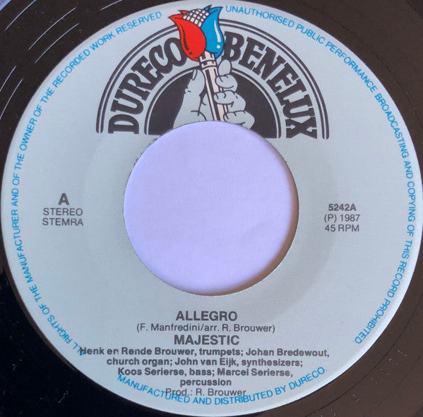 Majestic (25) : Allegro (7", Single)