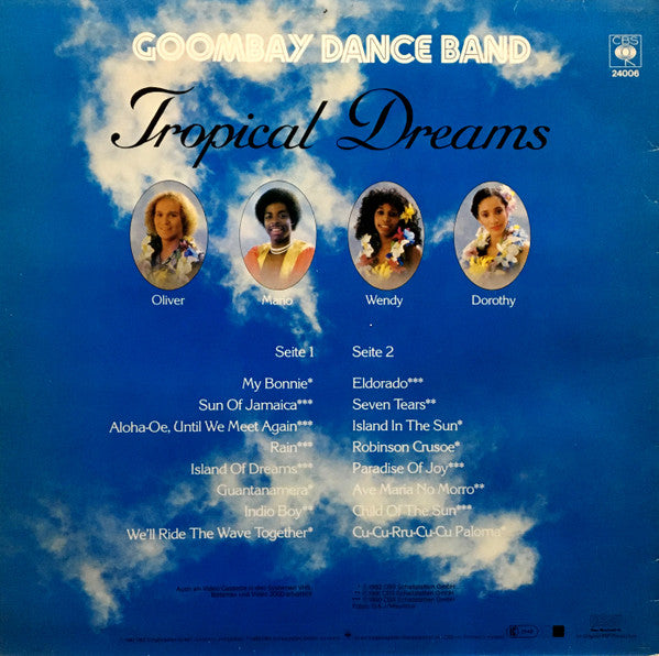 Goombay Dance Band : Tropical Dreams (Unvergleichliche Songs, Voller Temperament Und Zauber) (LP, Comp, CX )