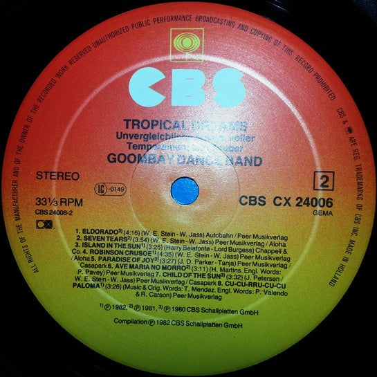 Goombay Dance Band : Tropical Dreams (Unvergleichliche Songs, Voller Temperament Und Zauber) (LP, Comp, CX )