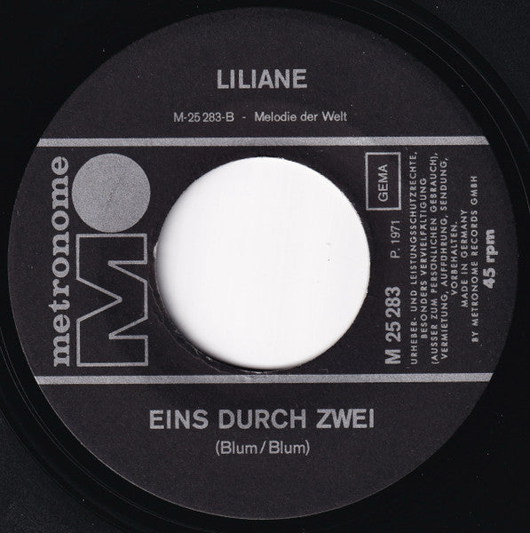 Liliane : Das Ist Nun Mal Meine Persönlichkeit (7", Single)