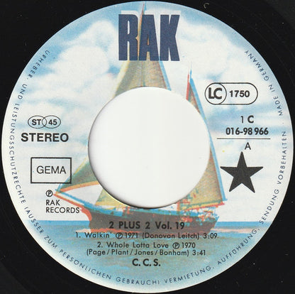 C.C.S.* : Walkin' / The Band Played The Boogie / Boom Boom / Whole Lotta Love (7", EP)
