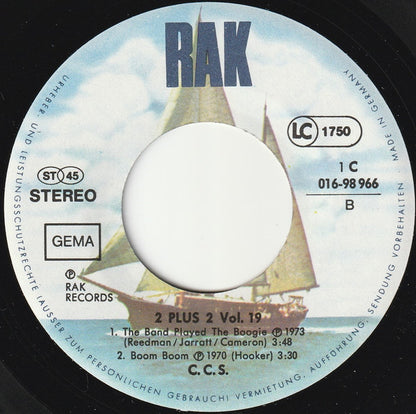 C.C.S.* : Walkin' / The Band Played The Boogie / Boom Boom / Whole Lotta Love (7", EP)