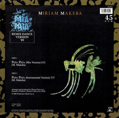 Miriam Makeba : Pata Pata (Remix Dance Version '89) (12")